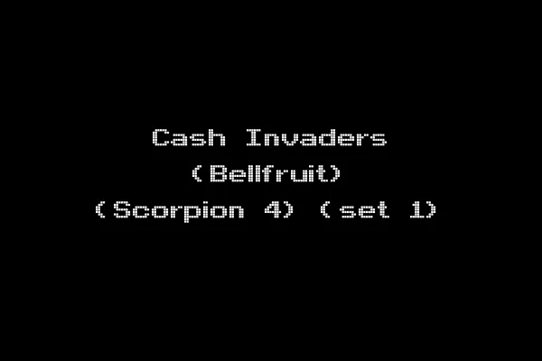 Cash Invaders (Bellfruit) (Scorpion 4) (set 1)