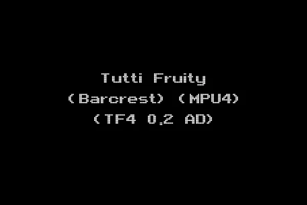 Tutti Fruity (Barcrest) (MPU4) (TF4 0.2 AD)