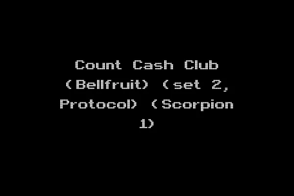 Count Cash Club (Bellfruit) (set 2, Protocol) (Scorpion 1)