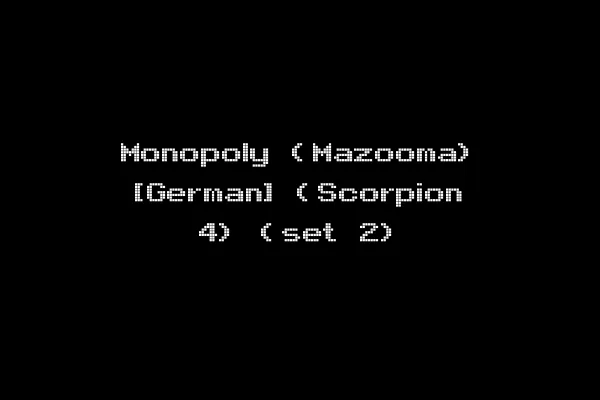 Monopoly (Mazooma) [German] (Scorpion 4) (set 2)