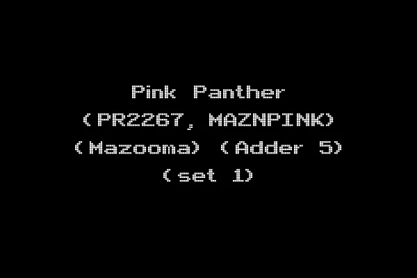 Pink Panther (PR2267, MAZNPINK) (Mazooma) (Adder 5) (set 1)