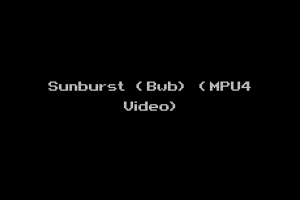 Sunburst (Bwb) (MPU4 Video)