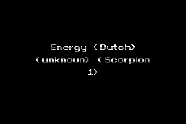 Energy (Dutch) (unknown) (Scorpion 1)