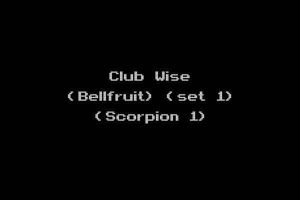 Club Wise (Bellfruit) (set 1) (Scorpion 1)