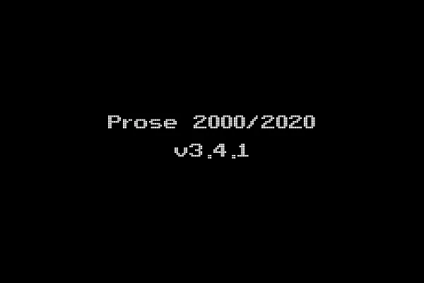 Prose 2000/2020 v3.4.1