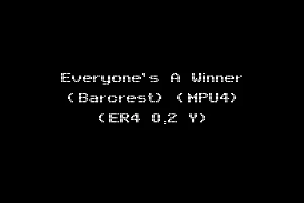 Everyone's A Winner (Barcrest) (MPU4) (ER4 0.2 Y)