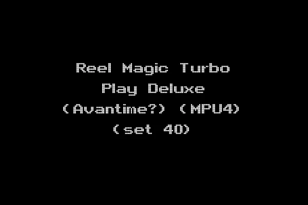 Reel Magic Turbo Play Deluxe (Avantime?) (MPU4) (set 40)