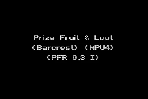Prize Fruit & Loot (Barcrest) (MPU4) (PFR 0.3 I)