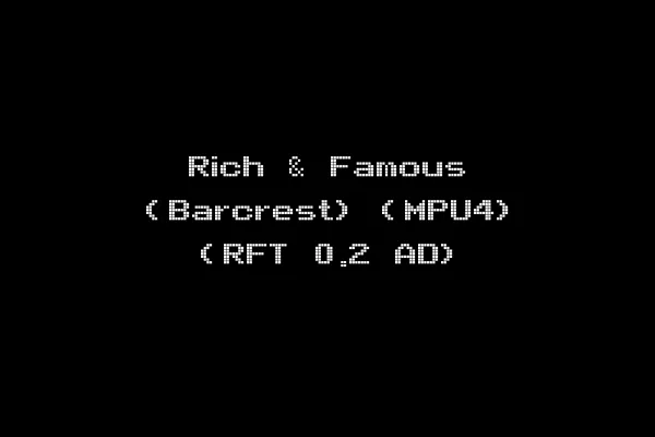 Rich & Famous (Barcrest) (MPU4) (RFT 0.2 AD)
