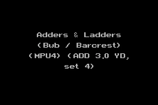 Adders & Ladders (Bwb / Barcrest) (MPU4) (ADD 3.0 YD, set 4)