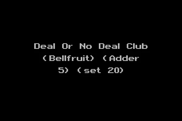 Deal Or No Deal Club (Bellfruit) (Adder 5) (set 20)