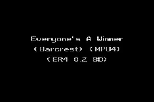 Everyone's A Winner (Barcrest) (MPU4) (ER4 0.2 BD)