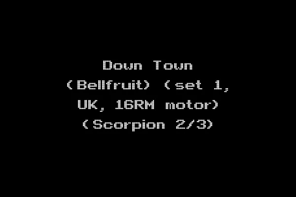 Down Town (Bellfruit) (set 1, UK, 16RM motor) (Scorpion 2/3)