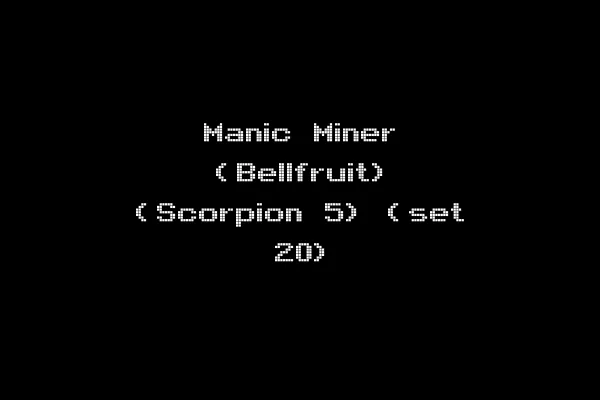 Manic Miner (Bellfruit) (Scorpion 5) (set 20)