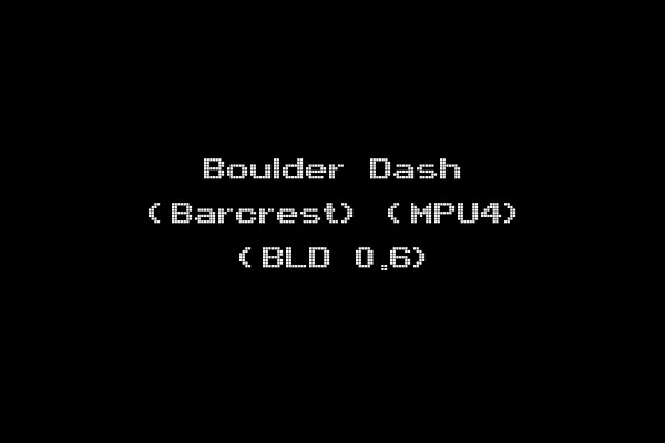 Boulder Dash (Barcrest) (MPU4) (BLD 0.6)