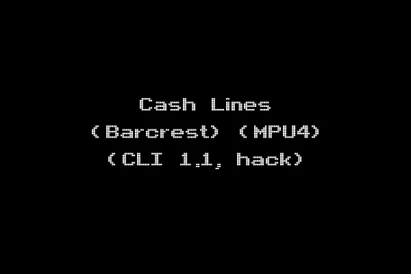 Cash Lines (Barcrest) (MPU4) (CLI 1.1, hack)