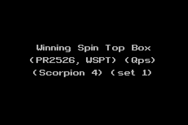 Winning Spin Top Box (PR2526, WSPT) (Qps) (Scorpion 4) (set 1)