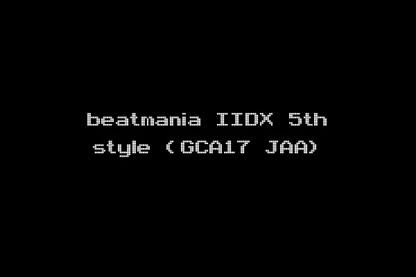 beatmania IIDX 5th style (GCA17 JAA)