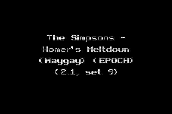 The Simpsons - Homer's Meltdown (Maygay) (EPOCH) (2.1, set 9)