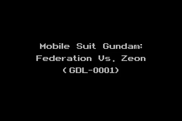 Mobile Suit Gundam: Federation Vs. Zeon (GDL-0001)