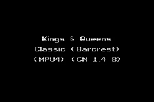 Kings & Queens Classic (Barcrest) (MPU4) (CN 1.4 B)