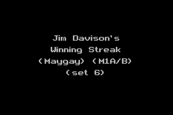 Jim Davison's Winning Streak (Maygay) (M1A/B) (set 6)