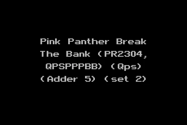 Pink Panther Break The Bank (PR2304, QPSPPPBB) (Qps) (Adder 5) (set 2)
