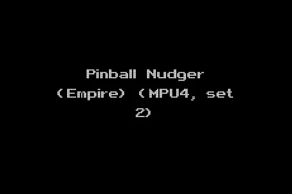 Pinball Nudger (Empire) (MPU4, set 2)