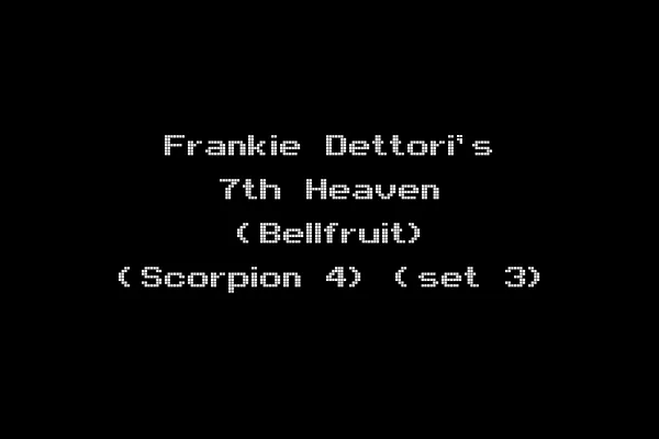 Frankie Dettori's 7th Heaven (Bellfruit) (Scorpion 4) (set 3)