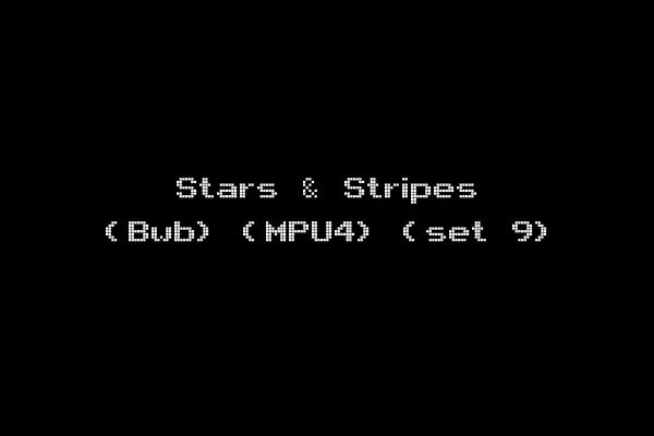 Stars & Stripes (Bwb) (MPU4) (set 9)
