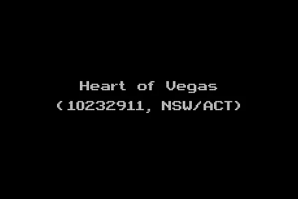Heart of Vegas (10232911, NSW/ACT)