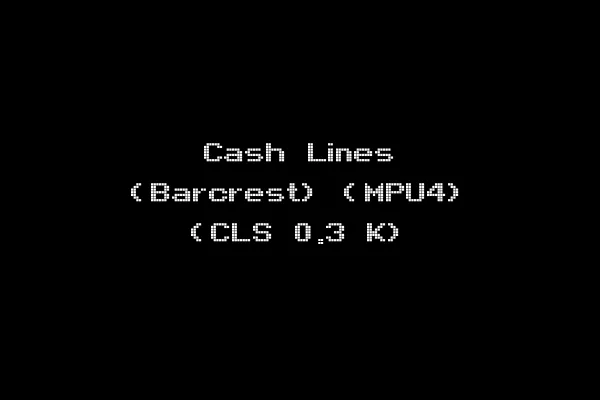 Cash Lines (Barcrest) (MPU4) (CLS 0.3 K)