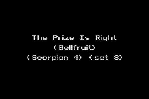 The Prize Is Right (Bellfruit) (Scorpion 4) (set 8)