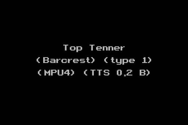 Top Tenner (Barcrest) (type 1) (MPU4) (TTS 0.2 B)