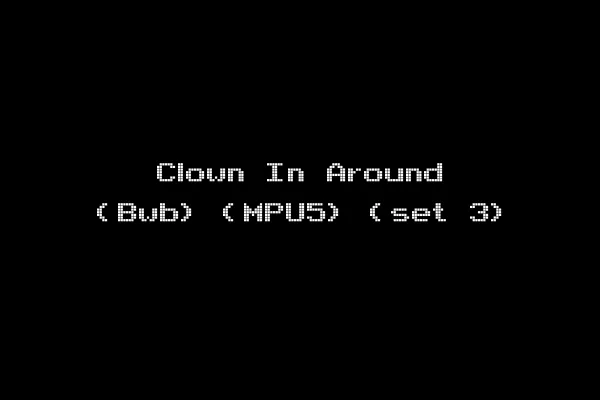 Clown In Around (Bwb) (MPU5) (set 3)