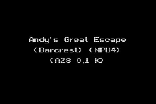 Andy's Great Escape (Barcrest) (MPU4) (A28 0.1 K)
