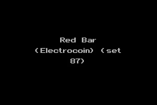 Red Bar (Electrocoin) (set 87)