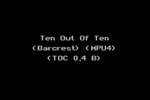 Ten Out Of Ten (Barcrest) (MPU4) (TOC 0.4 B)