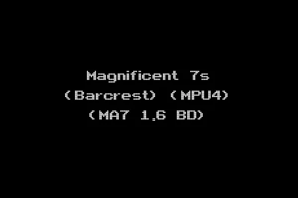 Magnificent 7s (Barcrest) (MPU4) (MA7 1.6 BD)