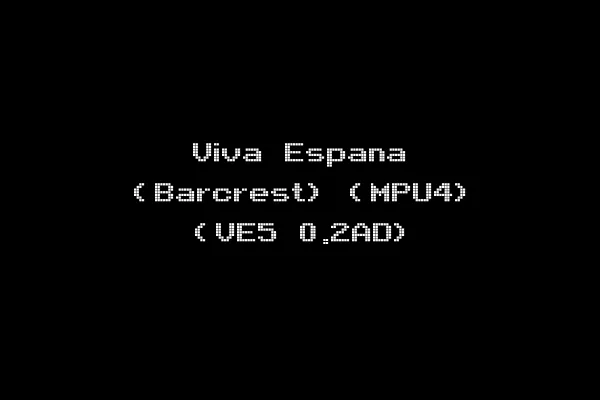 Viva Espana (Barcrest) (MPU4) (VE5 0.2AD)