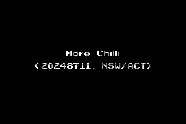 More Chilli (20248711, NSW/ACT)