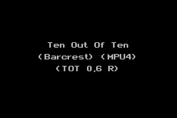 Ten Out Of Ten (Barcrest) (MPU4) (TOT 0.6 R)