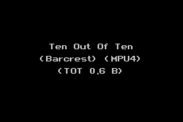 Ten Out Of Ten (Barcrest) (MPU4) (TOT 0.6 B)