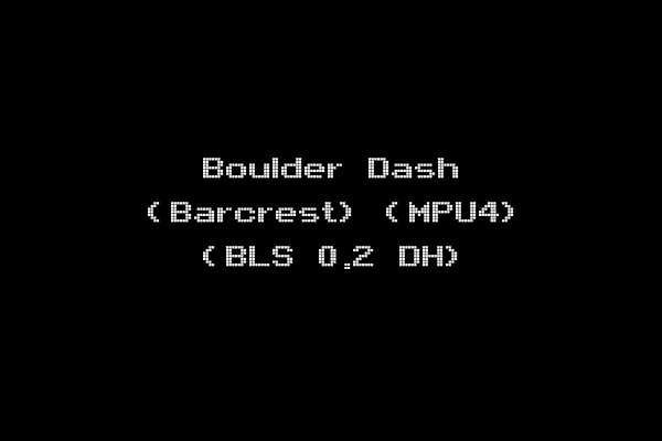 Boulder Dash (Barcrest) (MPU4) (BLS 0.2 DH)
