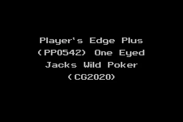 Player's Edge Plus (PP0542) One Eyed Jacks Wild Poker (CG2020)