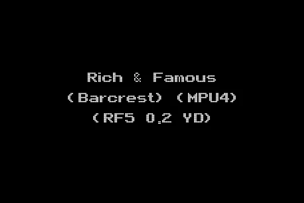 Rich & Famous (Barcrest) (MPU4) (RF5 0.2 YD)