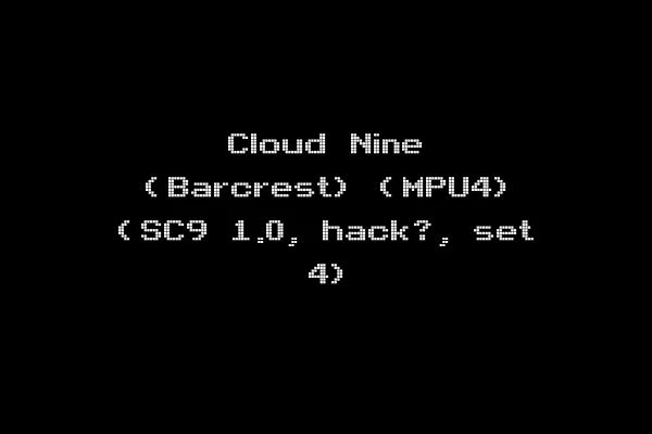 Cloud Nine (Barcrest) (MPU4) (SC9 1.0, hack?, set 4)