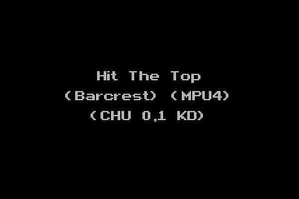 Hit The Top (Barcrest) (MPU4) (CHU 0.1 KD)