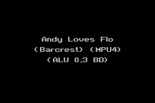 Andy Loves Flo (Barcrest) (MPU4) (ALU 0.3 BD)