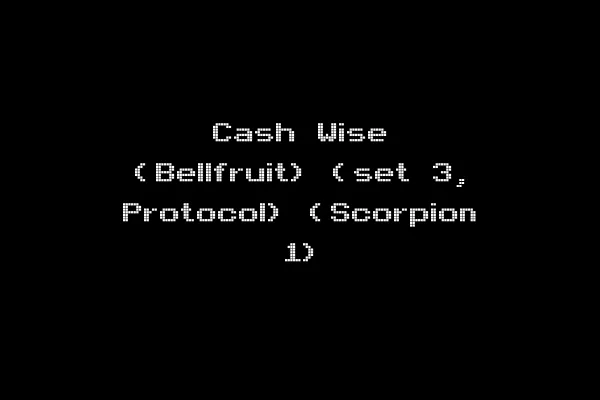 Cash Wise (Bellfruit) (set 3, Protocol) (Scorpion 1)